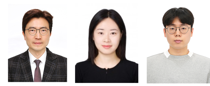 ▲왼쪽부터 김도환 한양대 교수, 공진연 박사, 김지홍 박사과정생. (한양대)