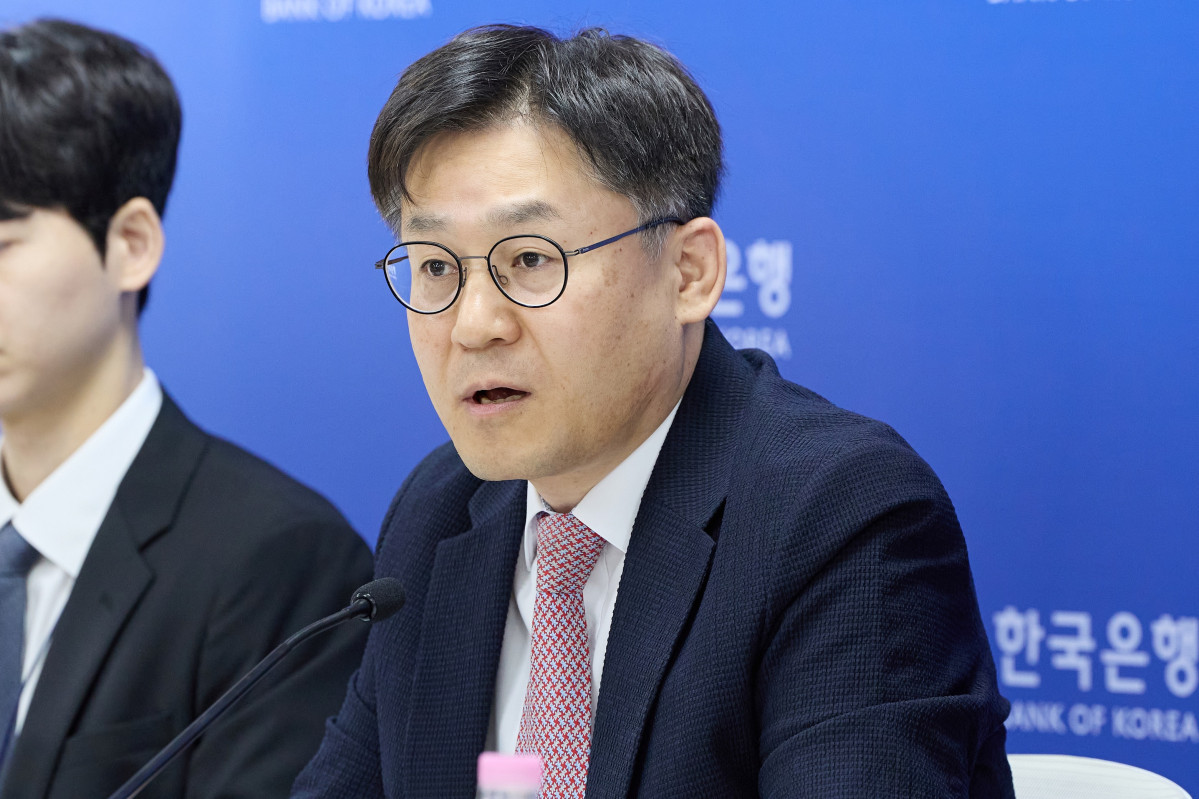 ▲김영환 한국은행 경제통계1국장이 6일 오전 서울 중구 한국은행에서 열린 2026년 6월 국제수지(잠정) 설명회에서 발언하고 있다. (사진제공=한국은행)