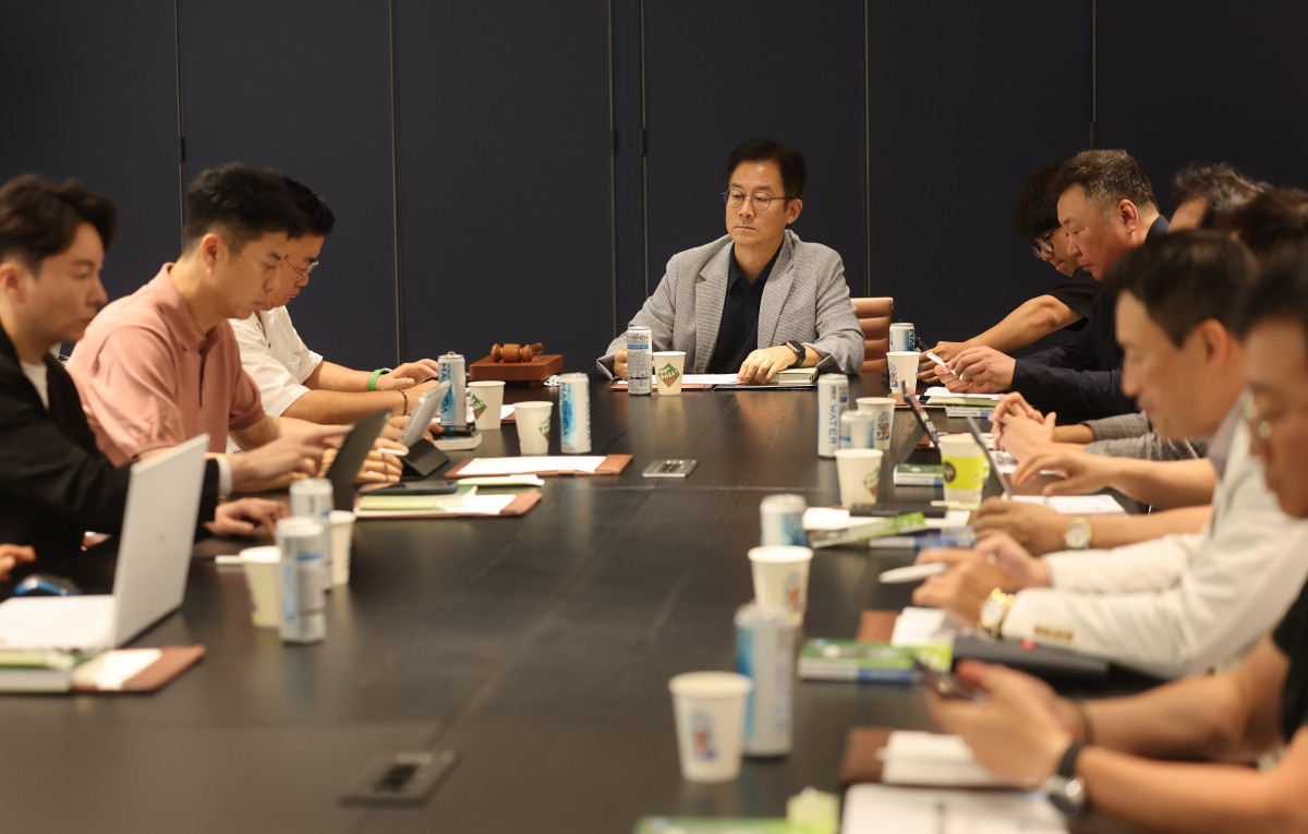 ▲6일 서울 강남구 KBO에서 한국야구위원회(KBO) 폭염 긴급 대책 회의가 열리고 있다. (연합뉴스)