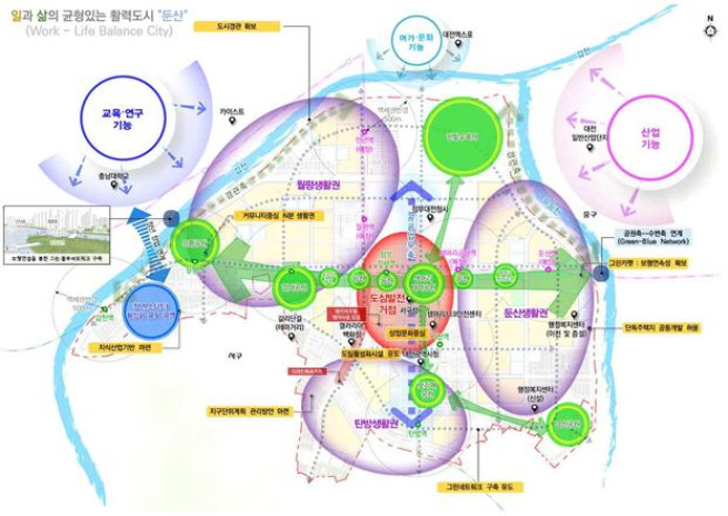 ▲대전 서구 공간구조 개선계획안. (사진제공=국토교통부)