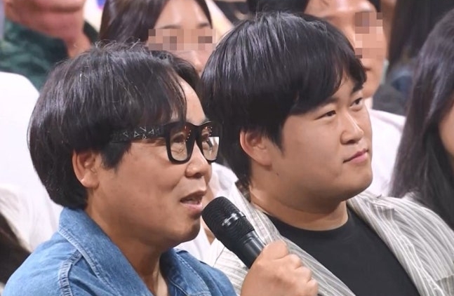 ▲'말자쇼'에 출연한 배우 정은표와 아들 정지웅. (사진제공=KBS)
