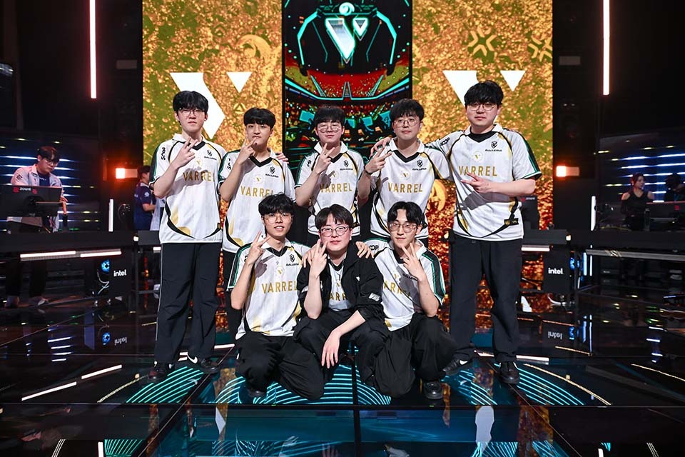 ▲조 1위와 창단 첫 플레이오프 '겹경사' 누린 바렐. (사진제공=라이엇게임즈)