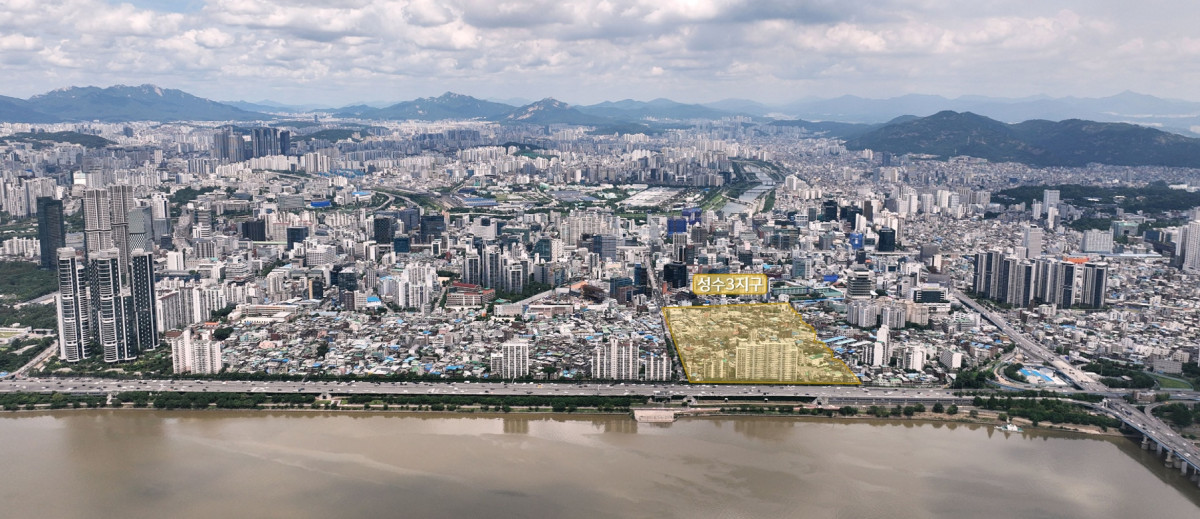 ▲성수3지구 항공 사진. (사진제공=삼성물산)