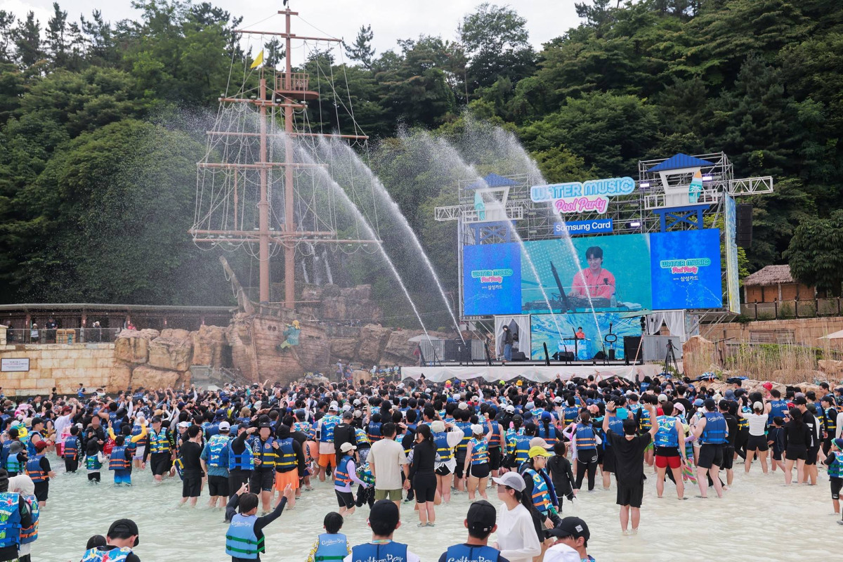 ▲캐리비안 베이 워터 뮤직 풀파티 현장 (삼성물산)