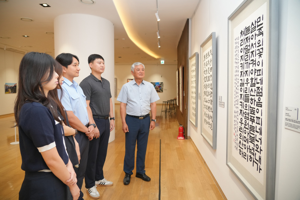 ▲대한민국 호국미술대전 역대 수상작 특별전이 13일 BNK경남은행 갤러리에서 개최된다. (사진제공=BNK경남은행)