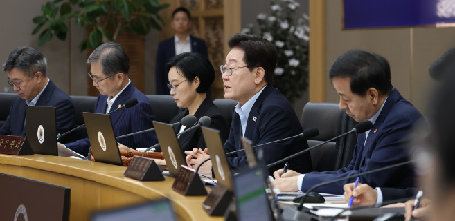 ▲이재명 대통령이 11일 정부세종청사에서 열린 국무회의에서 발언하고 있다. (연합뉴스)