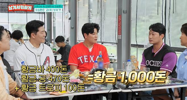 ▲'남겨서 뭐하게'에 출연한 김병현, 추신수, 오승환. (출처=tvN STORY ‘남겨서 뭐하게’ 캡처)