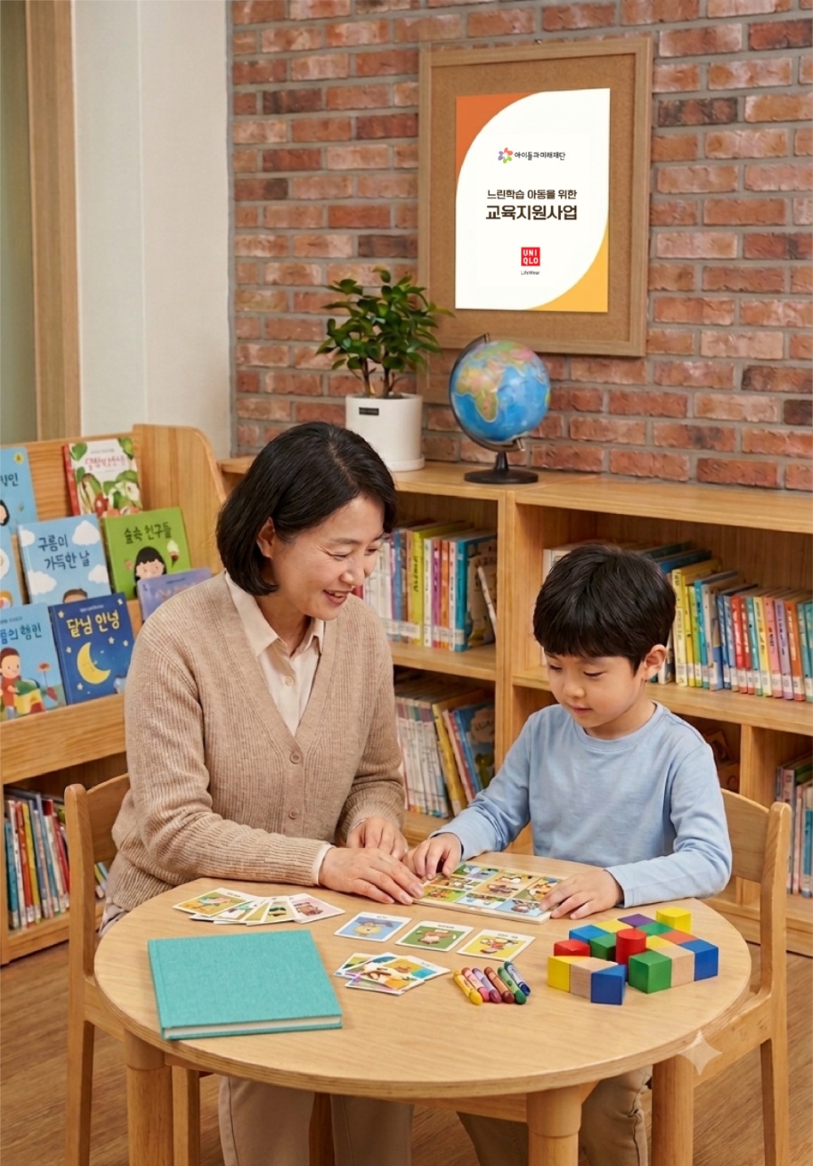 ▲유니클로 느린학습 아동을 위한 교육지원사업 (사진제공=유니클로)
