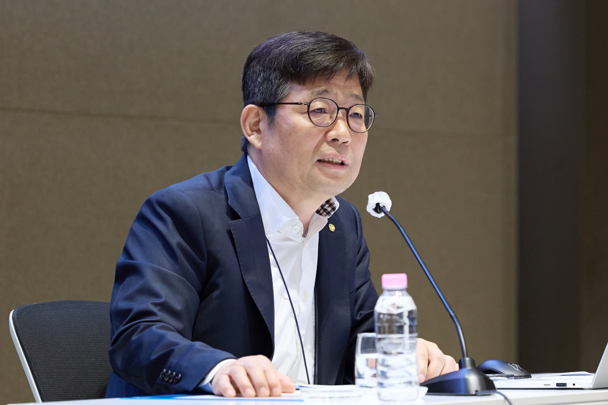 ▲유상대 한국은행 부총재가 11일 오전 서울시 중구 한국은행에서 열린 기자간담회에서 발언하고 있다. (사진제공=한국은행)