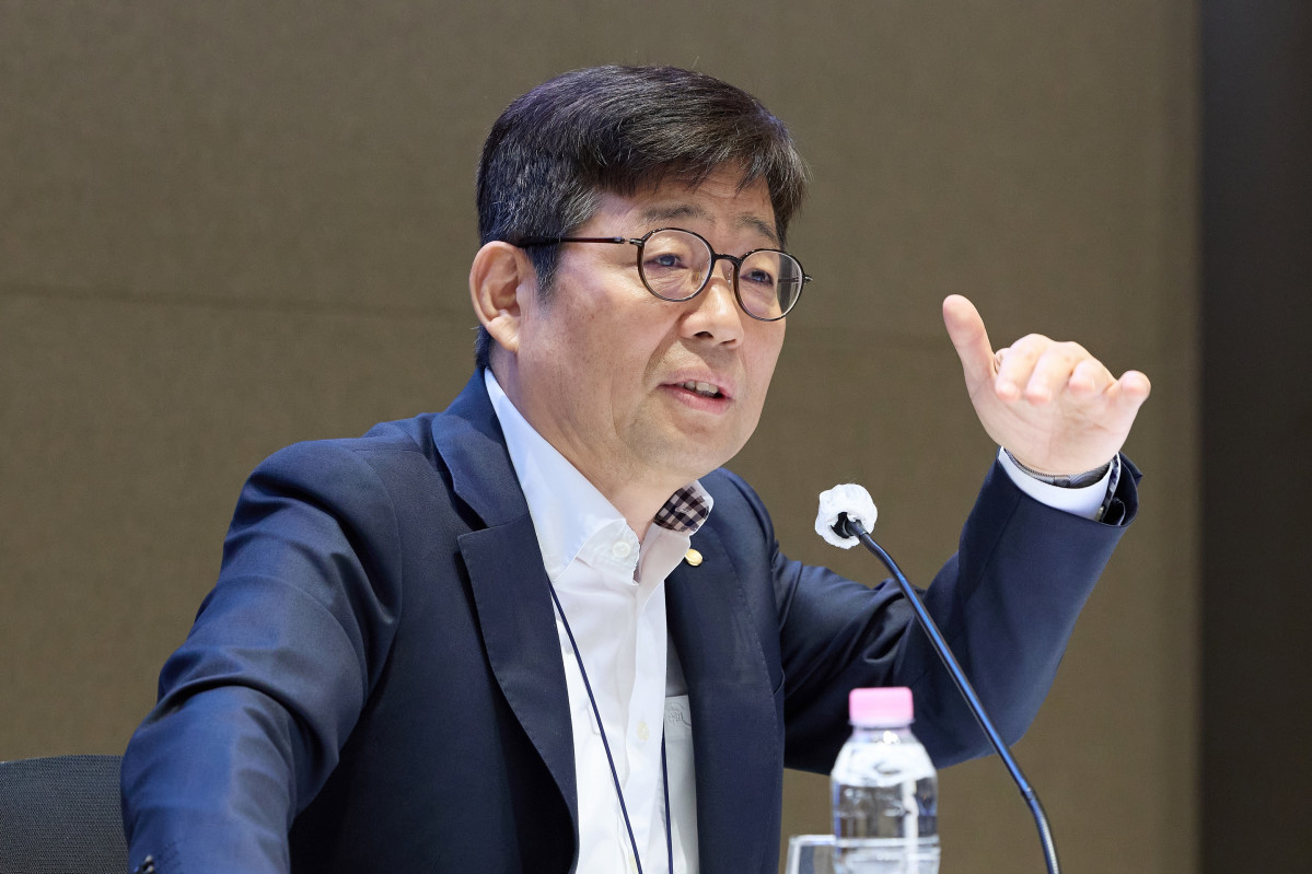 ▲유상대 한국은행 부총재가 11일 오전 서울시 중구 한국은행에서 열린 기자간담회에서 발언하고 있다. (사진제공=한국은행)