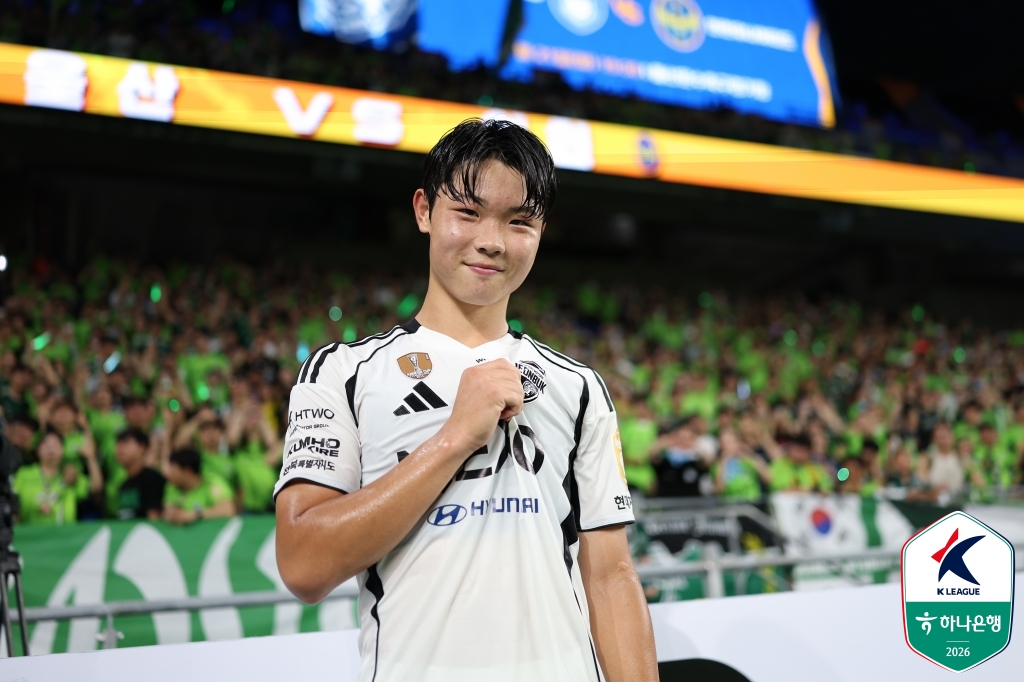 ▲울산전에서 프로 데뷔골을 넣었던 전북 김예건. (사진제공=한국프로축구연맹)