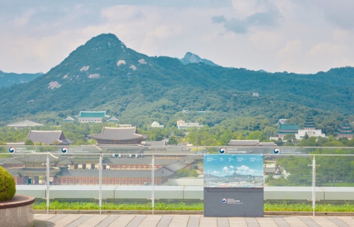 ▲옥상정원에서 바라본 전경(@대한민국역사박물관)