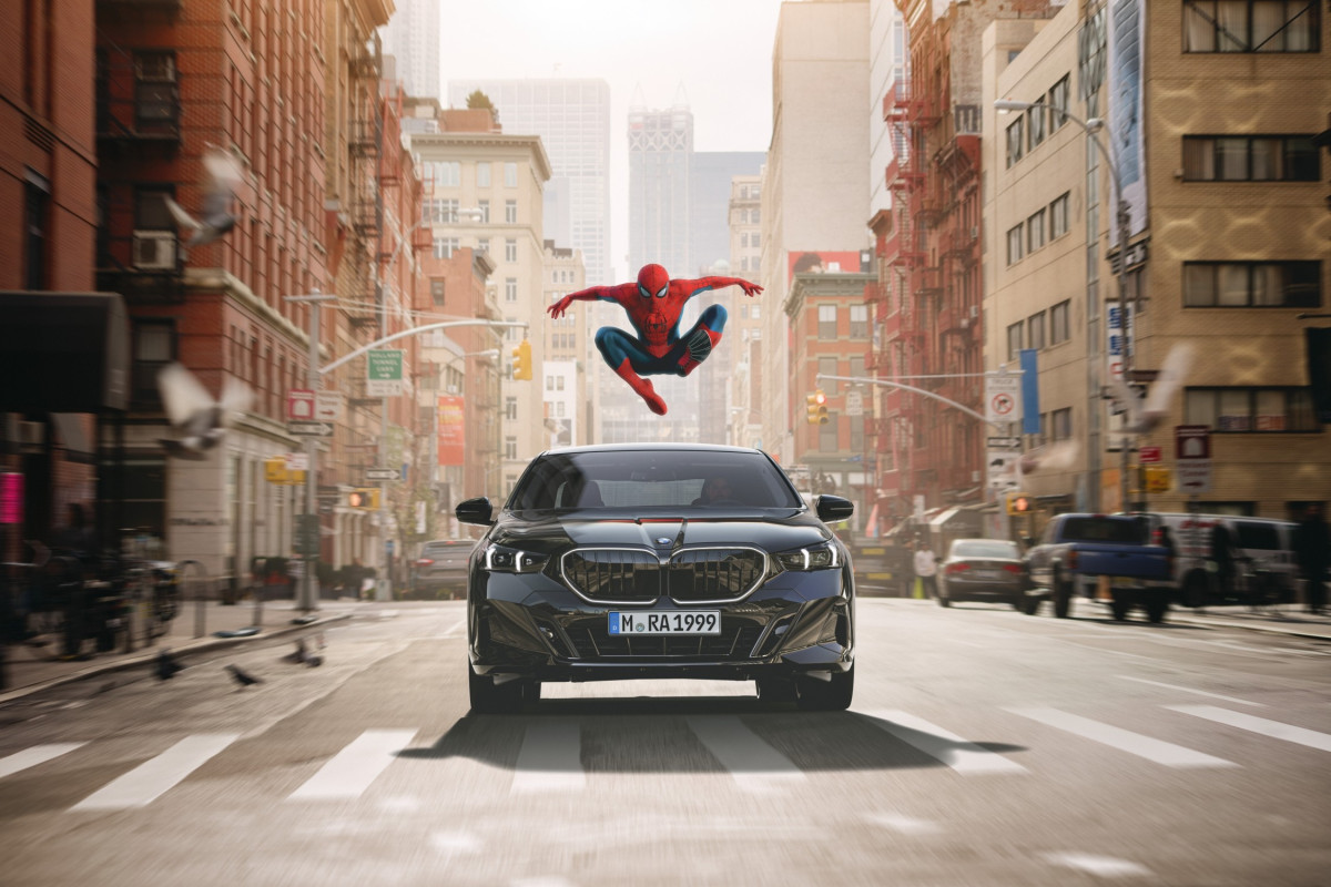 ▲영화 스파이더맨에 등장한 BMW 차량. (사진=BMW코리아)