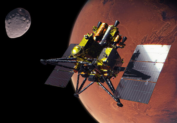 ▲일본의 화성 위성 탐사기의 상상도. (출처 JAXA)