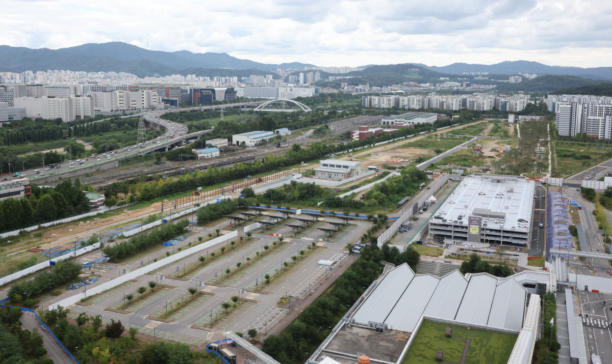 ▲차기 공공주택지구 후보지로 거론되는 서울 강남구 수서차량기지 일대 모습. (연합뉴스)