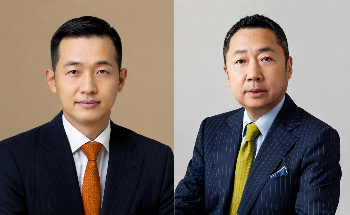 ▲(좌)김동관 한화그룹 부회장. (우)박정원 두산그룹 회장.