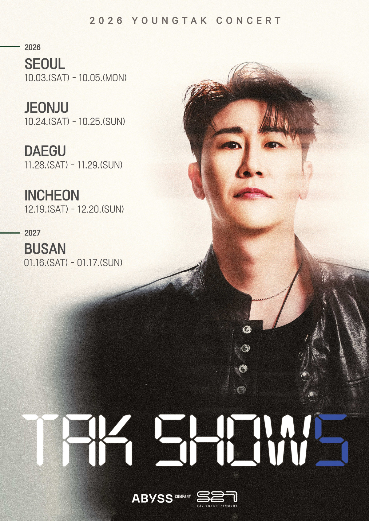 ▲영탁 'TAK SHOW5' 포스터. (사진제공=어비스컴퍼니)