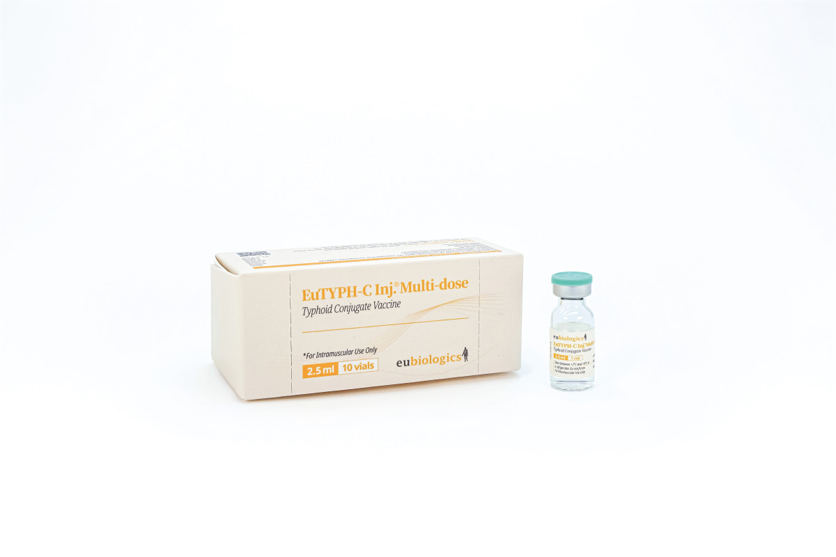 ▲유바이오로직스의 자체 개발 장티푸스 접합백신 ‘유티프씨주(EuTYPH-C)’ (사진제공=유바이오로직스)