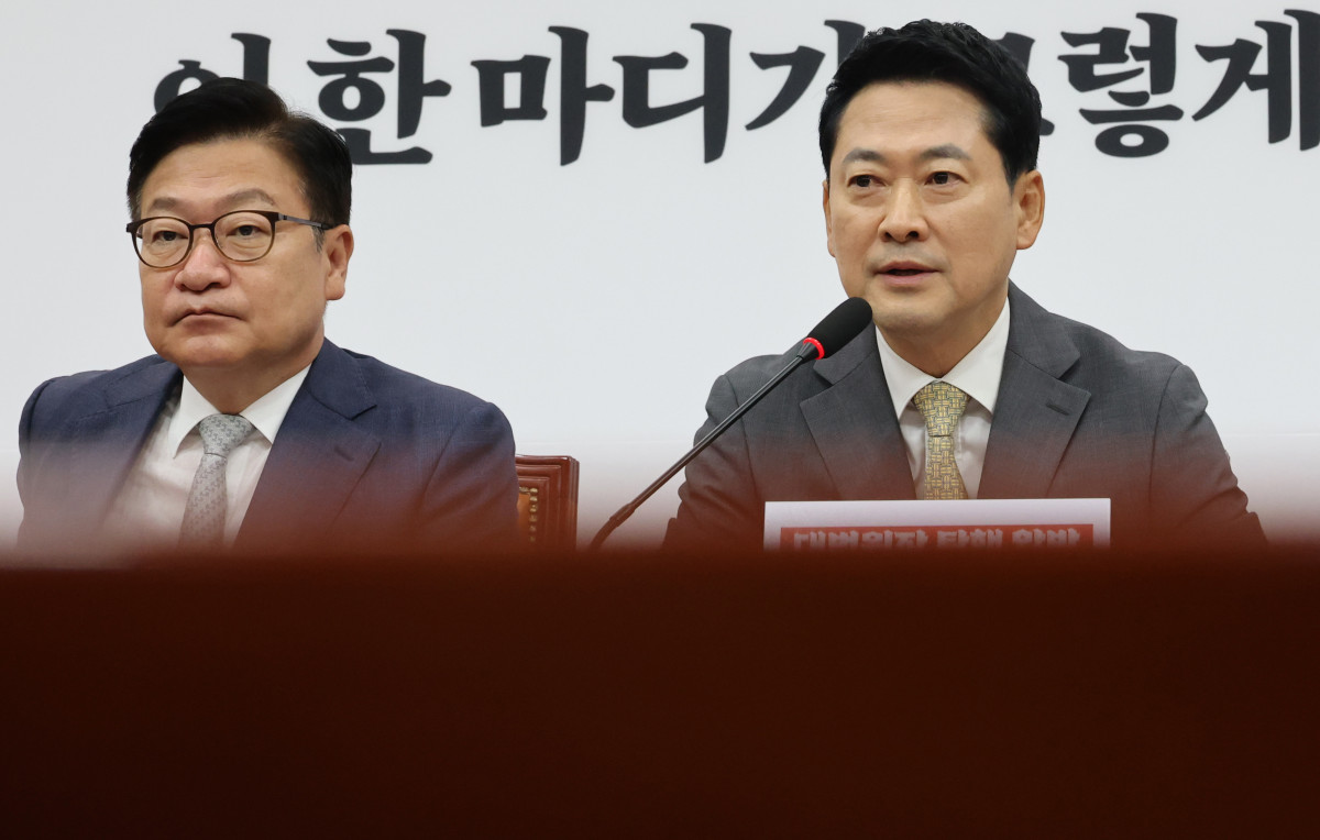 ▲국민의힘 장동혁 대표가 24일 국회에서 열린 최고위원회의에서 발언하고 있다. (연합뉴스)