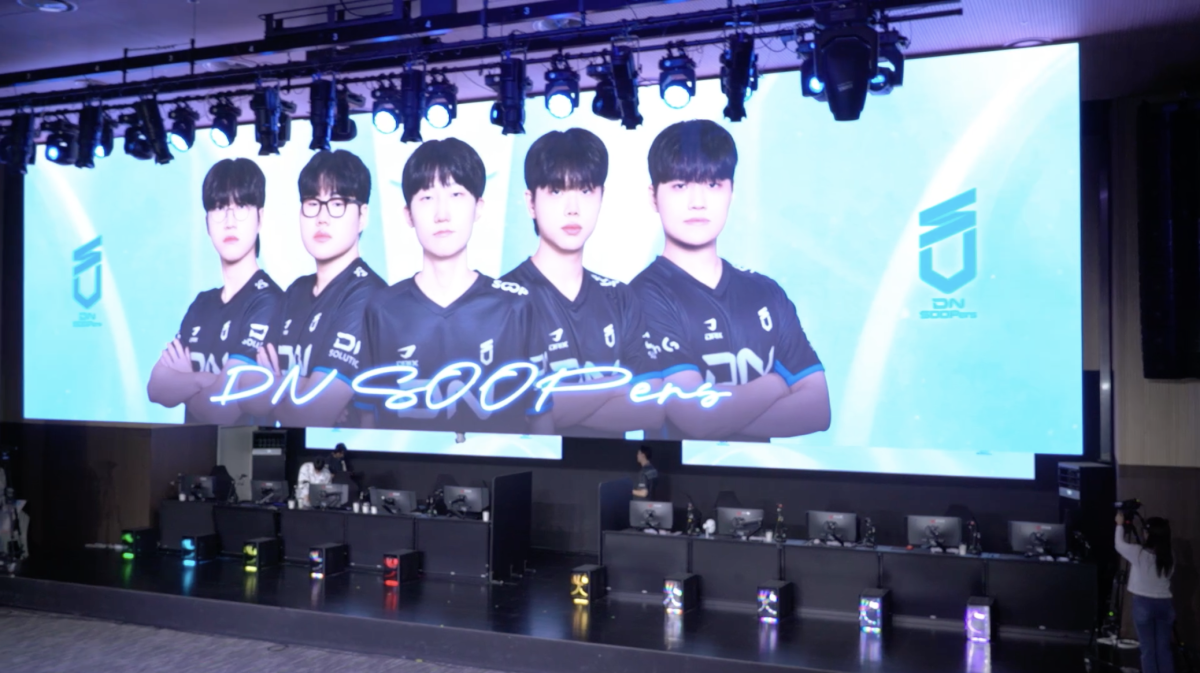▲24일 2026 LCK CL DNS vs KRX 1세트 승리한 DN 수퍼스. (출처=네이버 지지직 'LCK CL' 중계 화면 캡처)