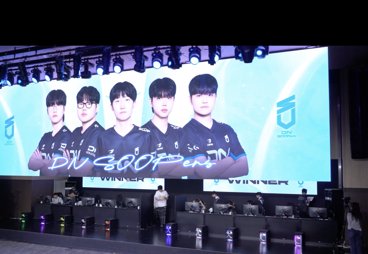 ▲24일 2026 LCK CL DNS vs KRX 2세트 승리한 DN 수퍼스. (출처=네이버 치지직 'LCK CL' 중계 화면 캡처)