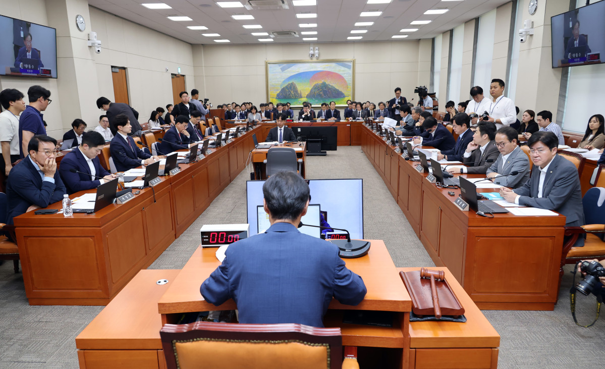 ▲24일 국회에서 열린 정무위원회 제1차 전체회의. 2026.8.24 (사진=연합뉴스)