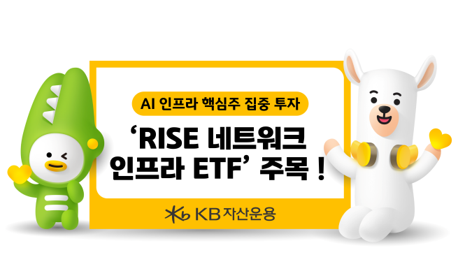 KB운용, 'RISE 네트워크인프라 ETF' 주목…국내주식형 ETF 수익률 1위