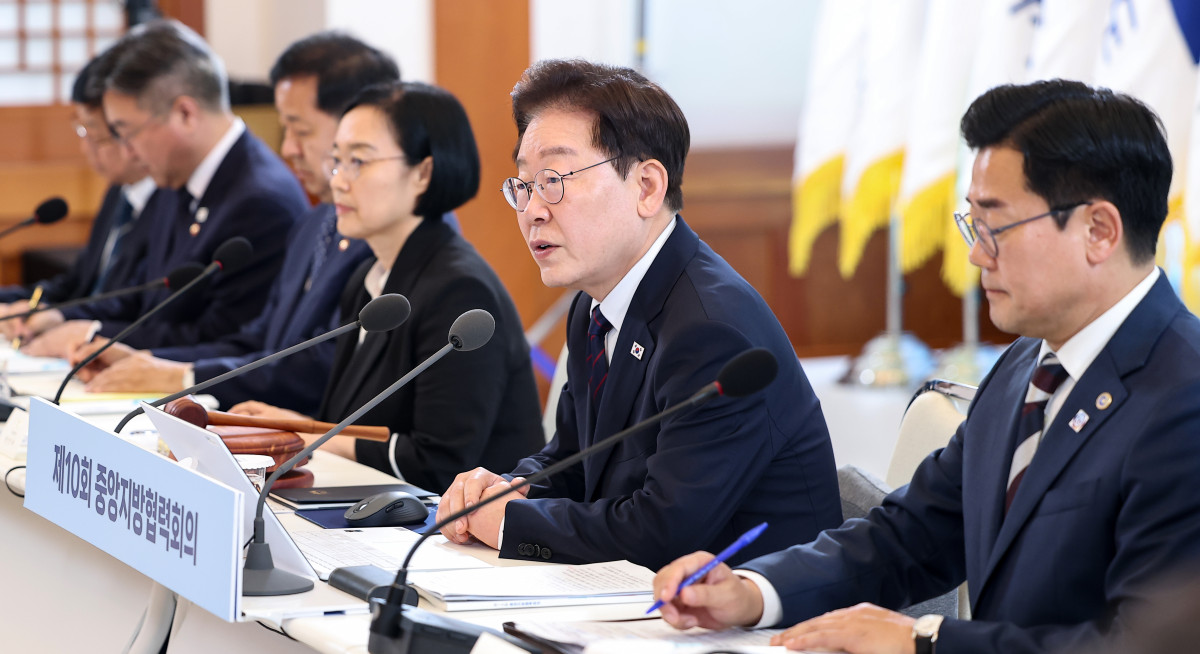 ▲이재명 대통령이 26일 청와대에서 열린 제10회 중앙지방협력회의에서 발언하고 있다. 2026.8.26 (사진=연합뉴스)