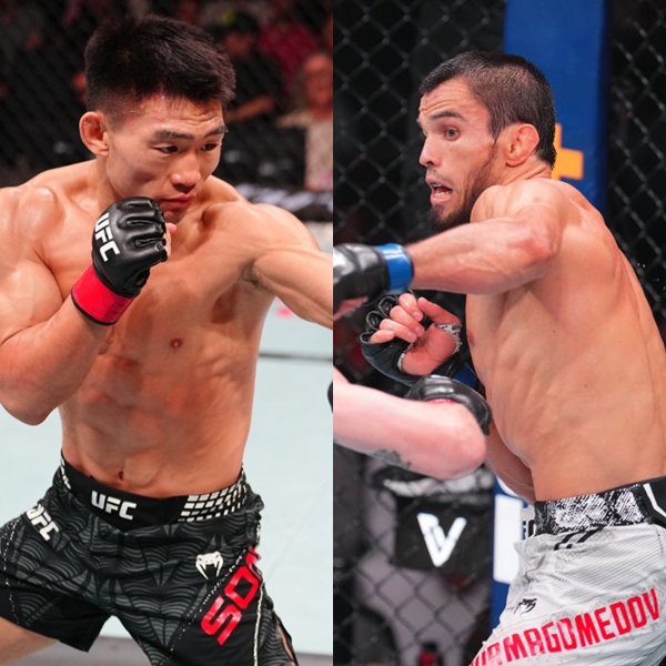 ▲UFC 밴텀급 랭킹 6위 송야동과 3위 우마르 누르마고메도프. (사진제공=UFC)