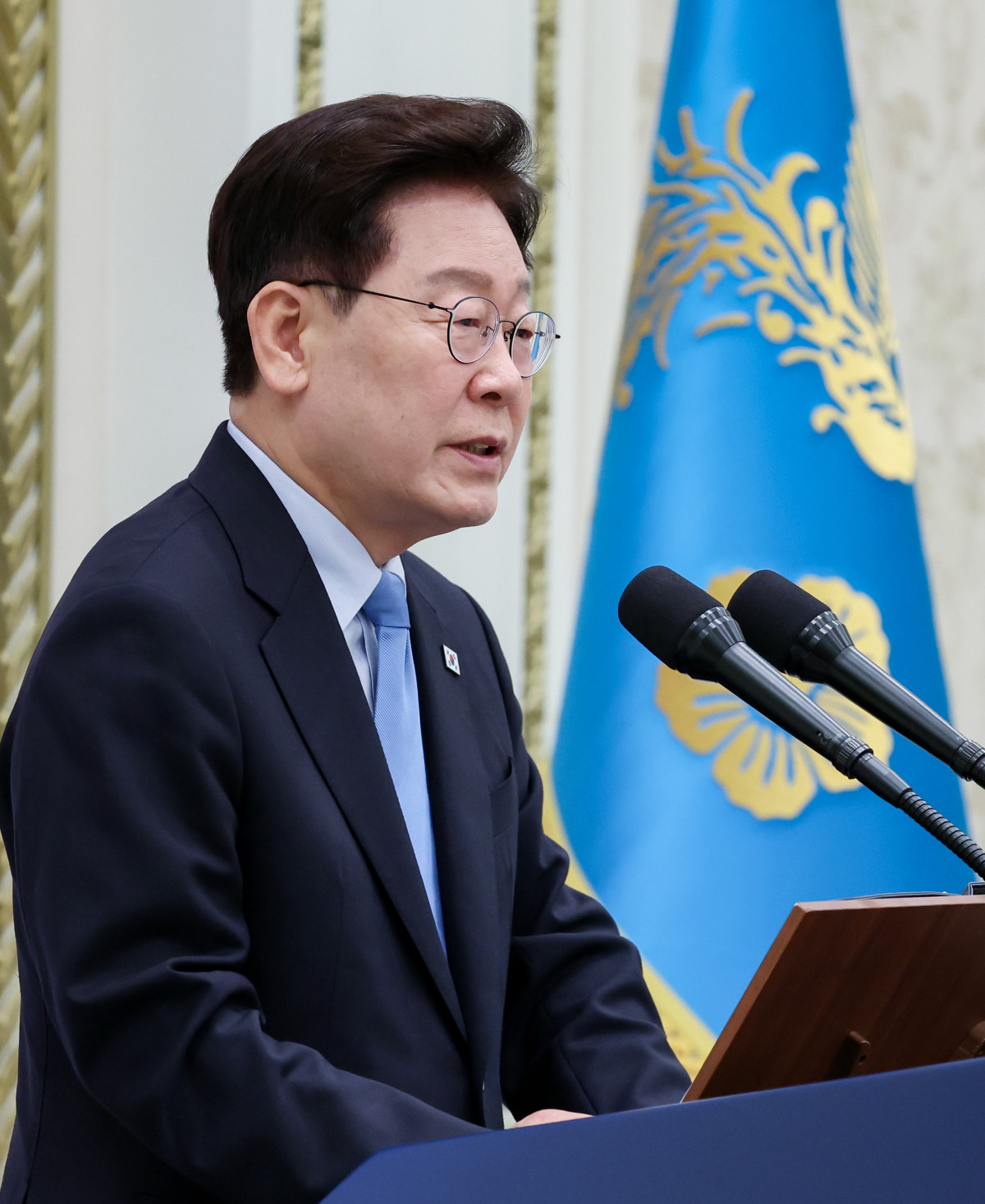 ▲이재명 대통령이 27일 청와대에서 열린 민선 9기 시장·군수·구청장 초청 오찬간담회에서 인사말을 하고 있다. 2026.8.27 [청와대통신사진기자단] (사진=연합뉴스)