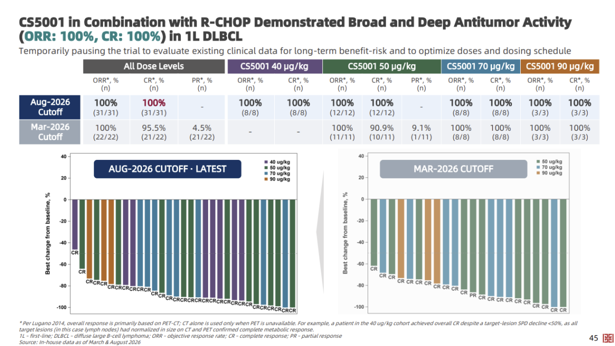 시스톤, 'ROR1 ADC' DLBCL 1차 1b상서 "CR 100%"