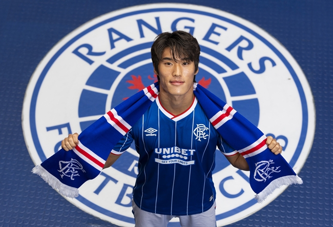 ▲스코틀랜드 명문 레인저스FC로 이적한 김민수. (출처=레인저스FC 홈페이지)