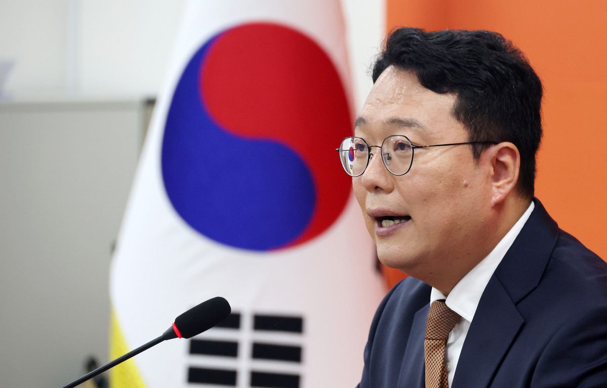 ▲개혁신당 천하람 당 대표 권한대행 겸 원내대표가 31일 국회에서 열린 기자간담회에서 발언하고 있다. (연합뉴스)