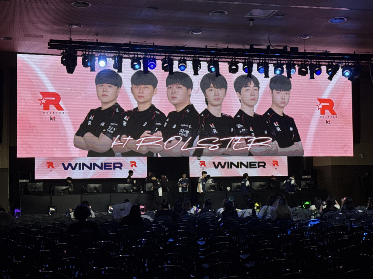 ▲31일 2026 LCK CL KT vs KRX 1세트 승리한 KT. (노희주 기자 noit@)