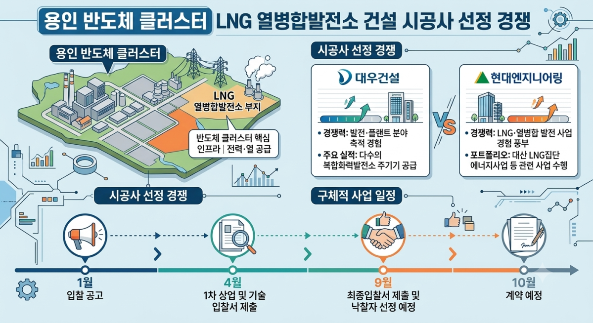 ▲용인 반도체 클러스터에 조성될 LNG열병합발전소 관련 이미지 (사진=AI 생성)