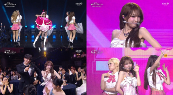 ▲‘청룡시리즈어워즈’ 최예나(사진출처=KBS2)