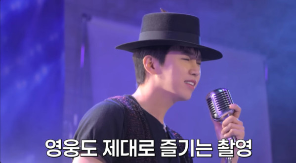 ▲임영웅 포스터 촬영 비하인드(사진출처=유튜브 채널 '임영웅')