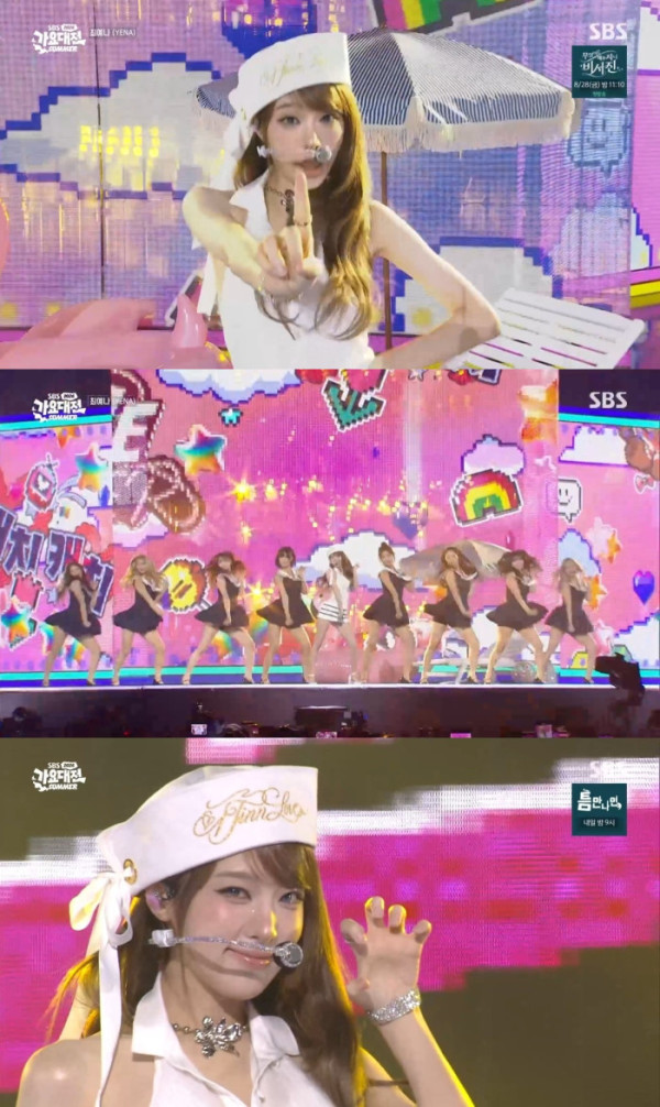 ▲‘2026 SBS 가요대전 Summer’ 최예나(사진출처=SBS)