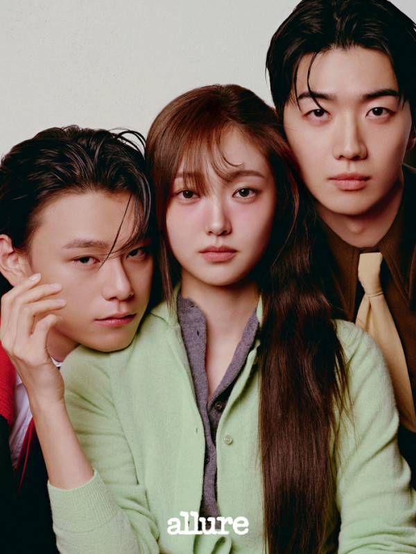 ▲‘최애의 사원’ 강훈, 김혜준, 차우민(사진출처=얼루어 코리아)