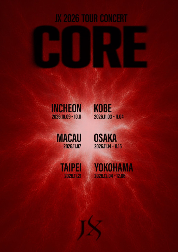 ▲JX 2026 TOUR CONCERT 'CORE'(사진출처=팜트리아일랜드, iNKODE, 라우드펀투게더)