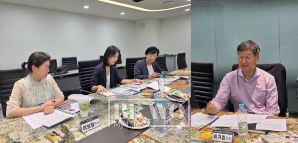 ▲(왼쪽부터) 이보람 써드에이지 대표, 양진옥 굿네이버스 미래재단 대표, 박영란 강남대학교 시니어비즈니스학과 특임교수, 이기일 이투데이피엔씨 미래설계연구원장.