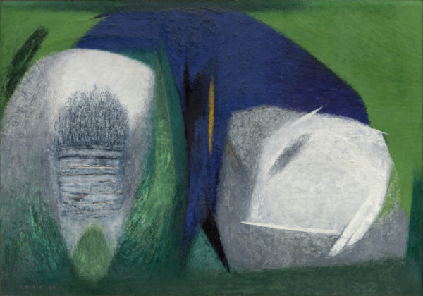 ▲‘작품(Work)’, 1964, 캔버스에 유채 (ⓒ유영국미술문화재단)