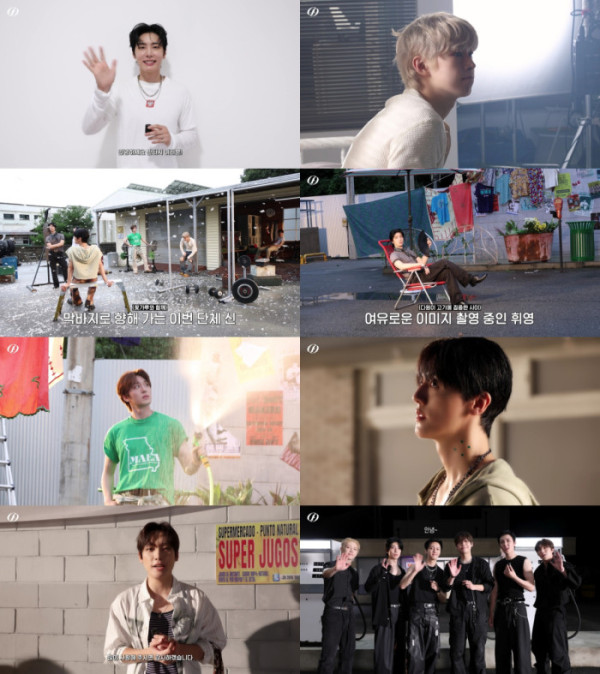 ▲SF9 'Without Wings'(위드아웃 윙스) 뮤직비디오 촬영 비하인드 영상(사진출처=FNC엔터테인먼트)