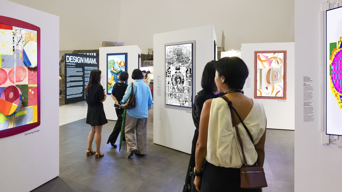 ▲1일부터 6일까지 서울 동대문 DDP에서 열리는 '디자인 마이애미 서울2026'의 삼성전자 전시관 (사진=삼성전자)