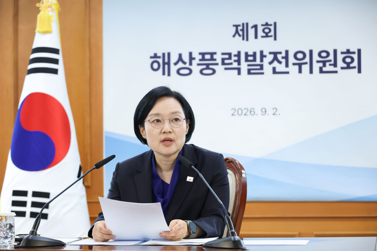 ▲한성숙 국무총리가 2일 서울 종로구 정부서울청사에서 열린 해상풍력발전위원회 1차 회의에서 발언하고 있다. (연합뉴스)