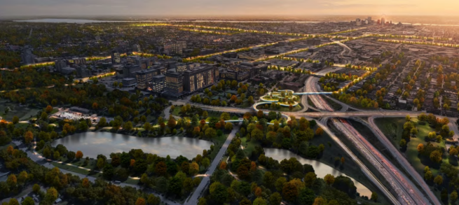 ▲STOSS사가 참여한 미국 세인트루이스의 대형 도시 그린웨이 사업인 ‘브릭라인 그린웨이(Brickline Greenway). (사진제공=대우건설)