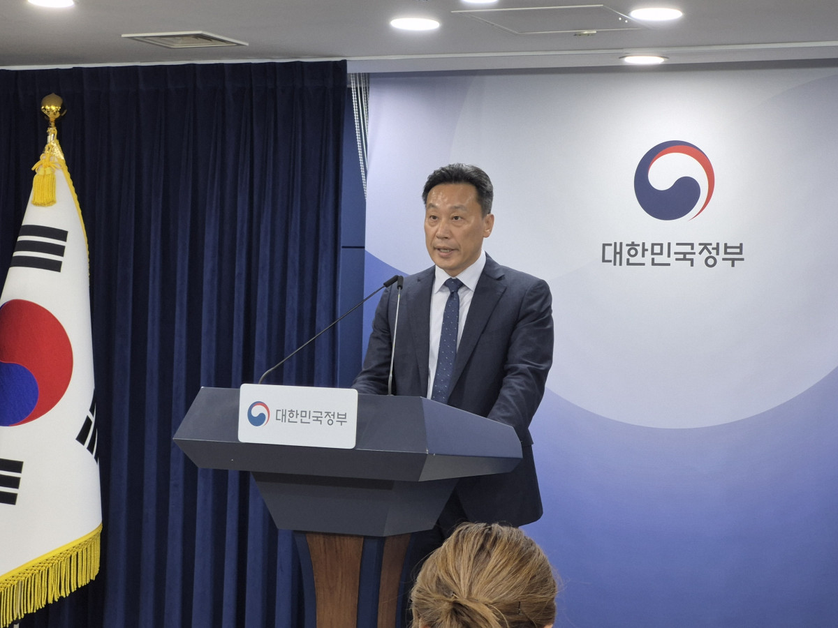 ▲3일 정부서울청사에서 임정규 과기정통부 정보보호네트워크정책관이 티빙 민관합동조사단 조사결과를 브리핑하고 있다. 김연진 기자 yeonjin@