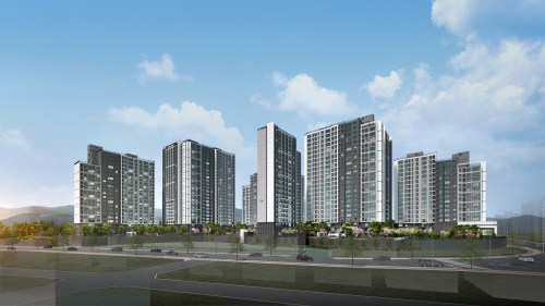 ▲삼천 하늘채 라비엘 투시도 (코오롱글로벌 제공)