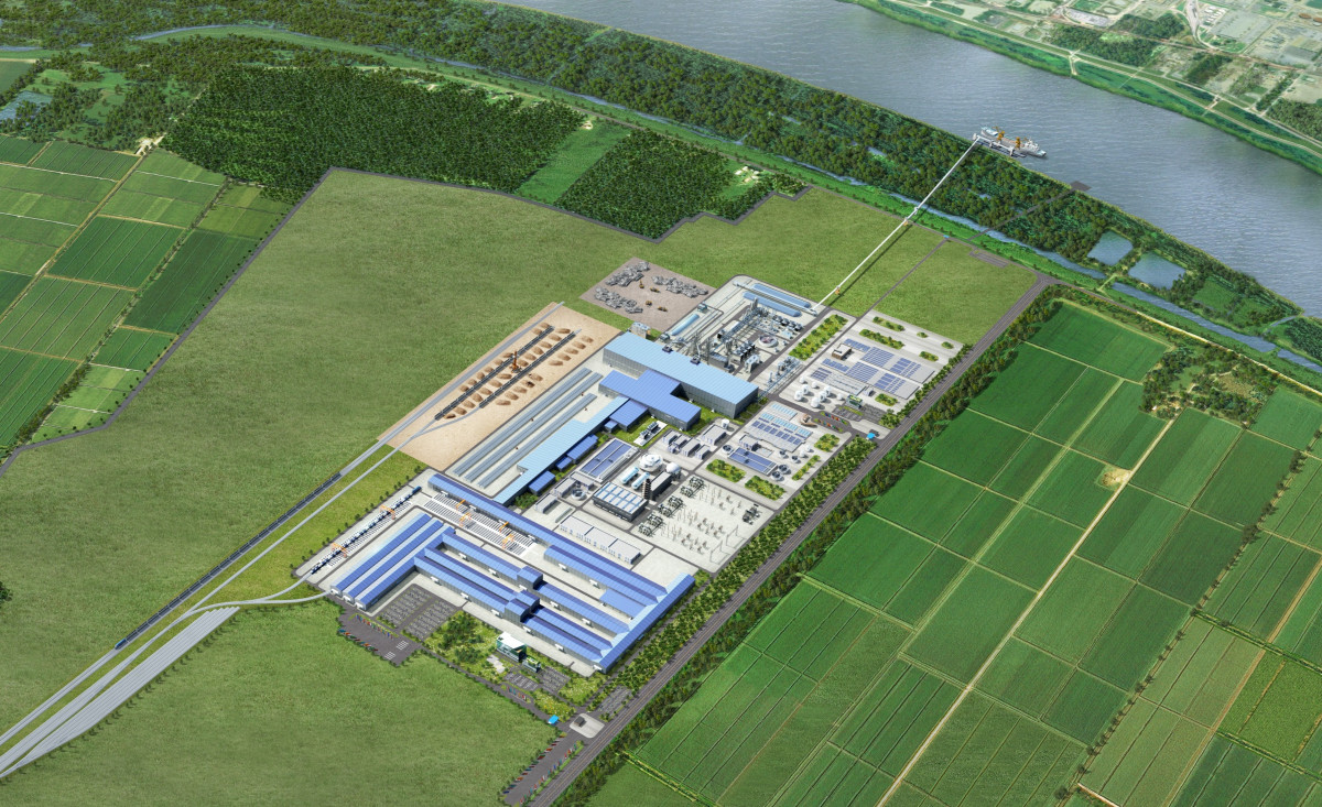 ▲‘현대제철-포스코 루이지애나 제철소(HYUNDAI-POSCO Louisiana Steel·HPLS)’ 조감도 (사진제공=현대제철)