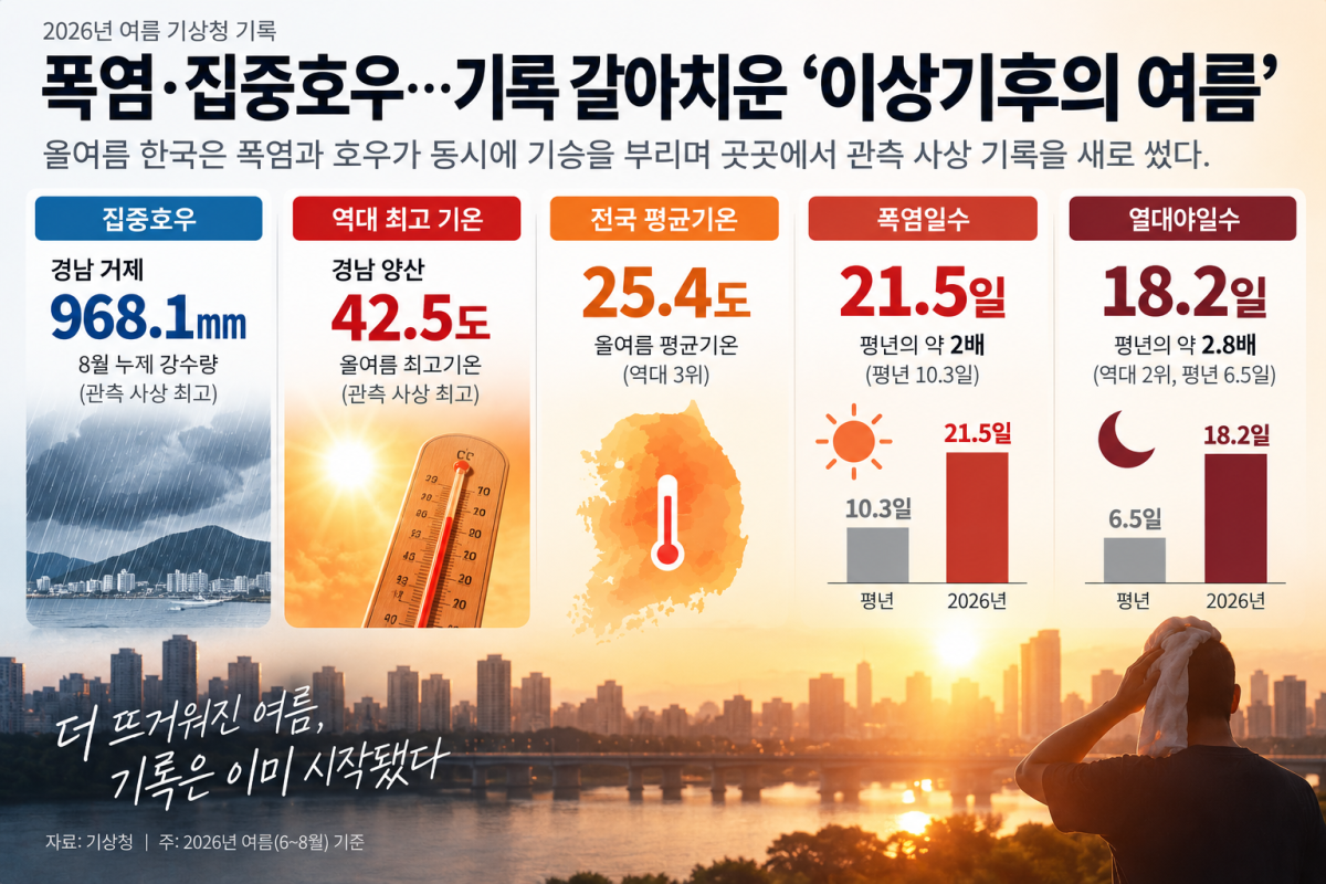 ▲2026년 여름 이상기후(사진=AI 생성) (기상청)